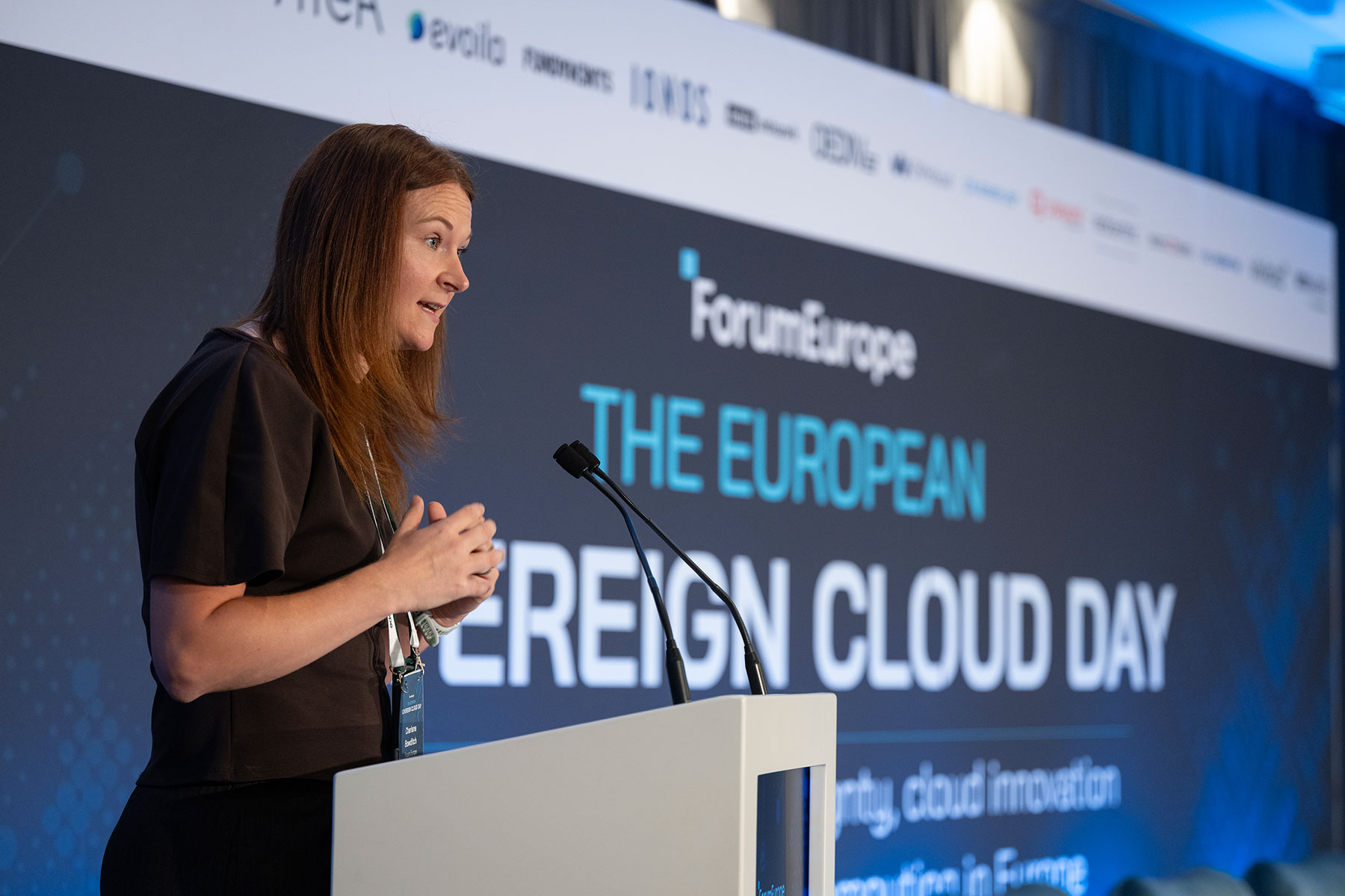 forum europe event branding stage