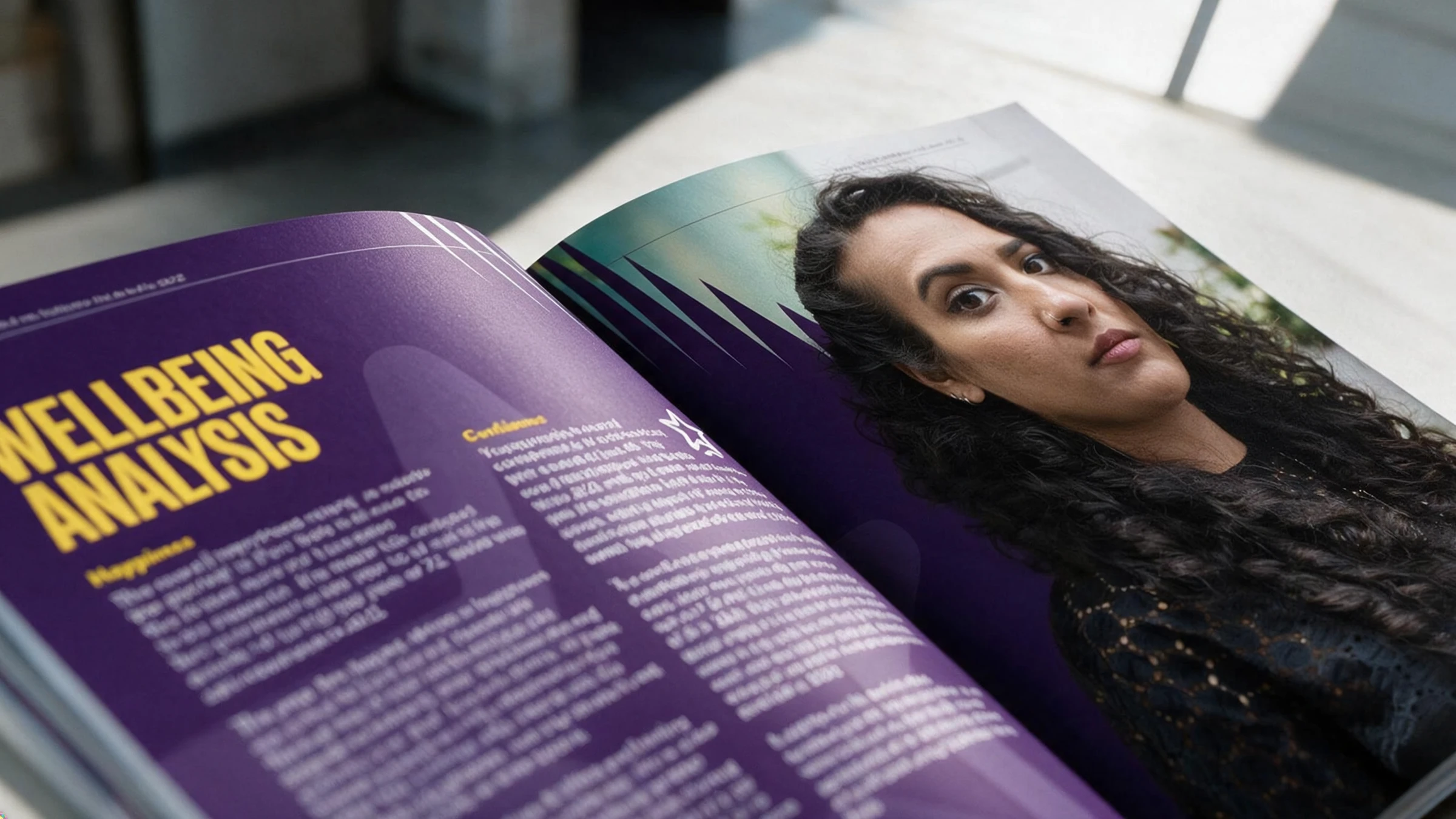 The Prince’s Trust NatWest Youth Index 2022 report spread exploring young people’s wellbeing